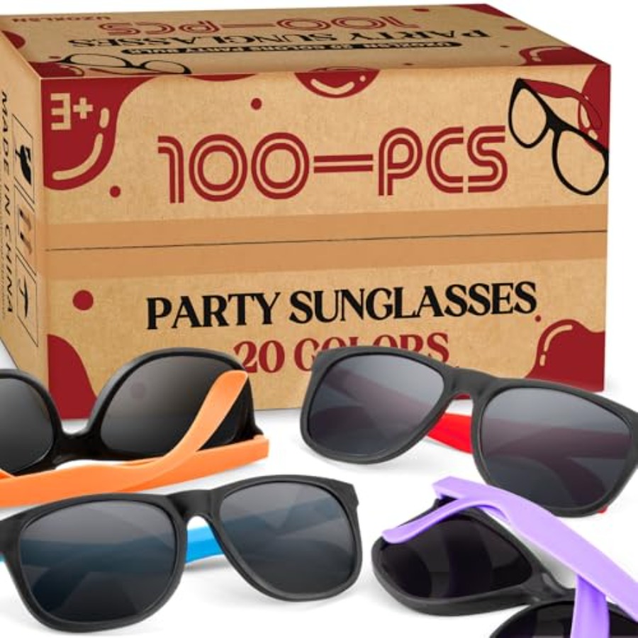 100 Pack Neon Color Sunglasses - Wedding Supply In Bulk recensione e prezzo