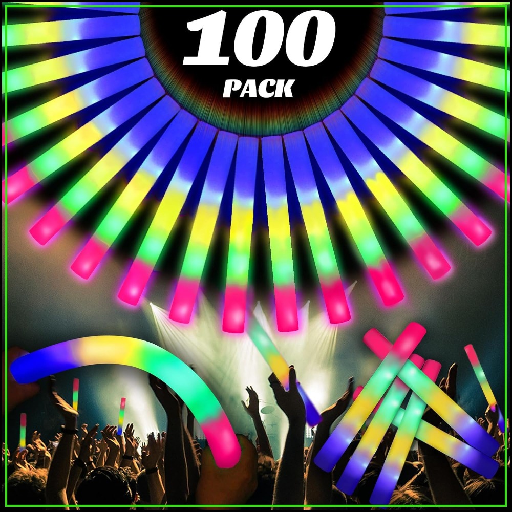 100 Pcs 18.5 inch Foam Glow St - Wedding Supply In Bulk recensione e prezzo