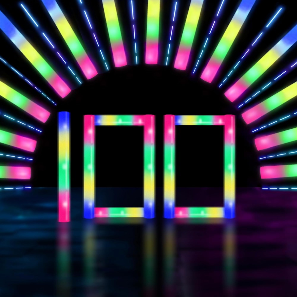 100 Pcs 18.5 inch Foam Glow St - Wedding Supply In Bulk recensione e prezzo