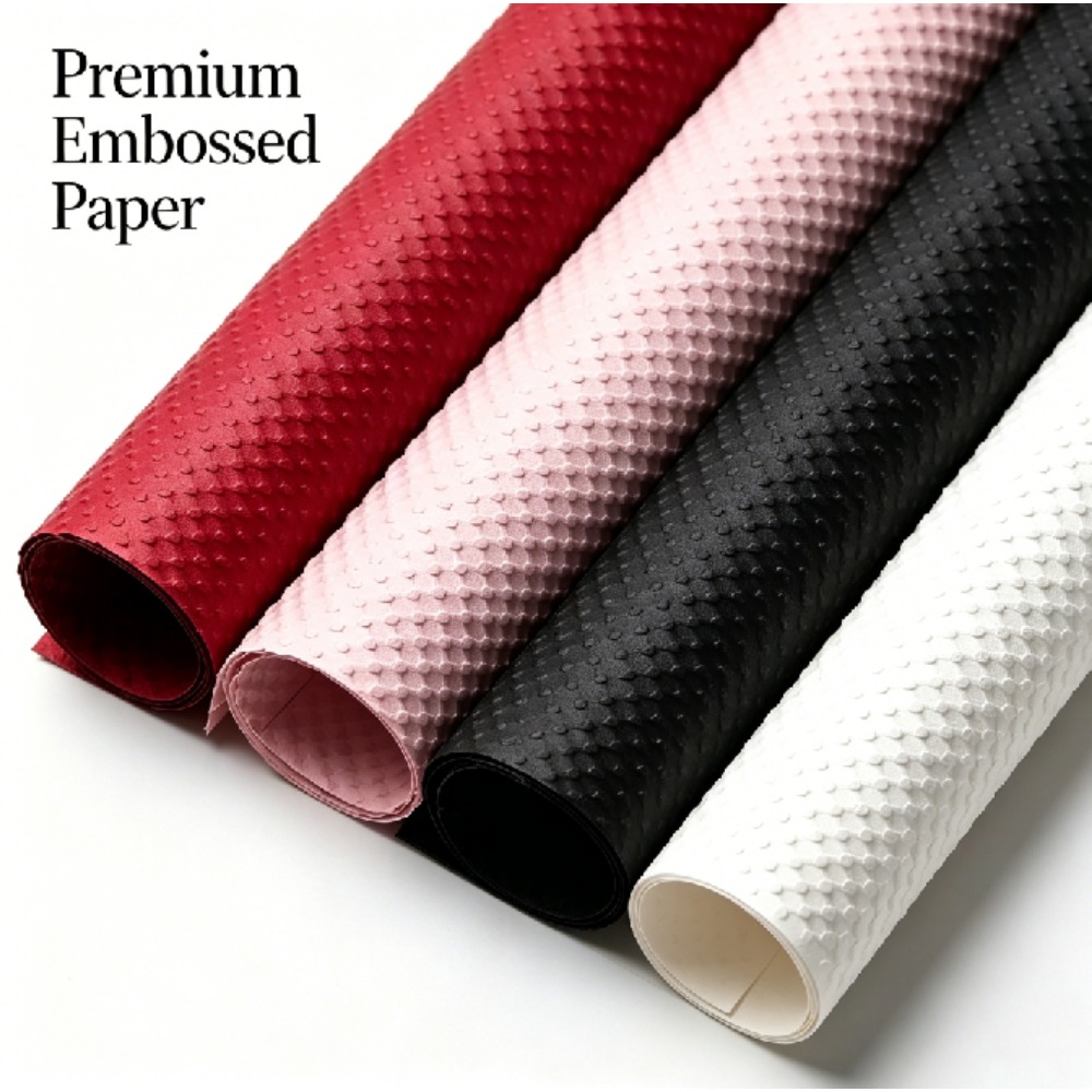 3D Dot Embossed Floral Wrap Pa - Good Floral & Wedding Decor Supply recensione e prezzo