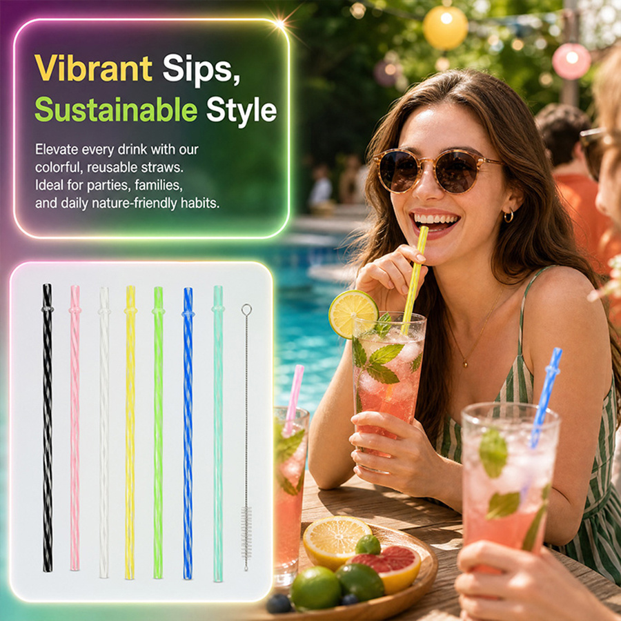 25Pcs Colorful Striped Reusabl - Wedding Supply In Bulk recensione e prezzo