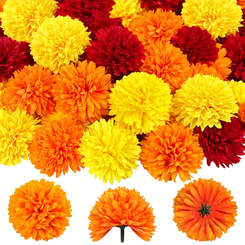 Artificial Carnation Marigold  - Indian Wedding Decor Supply recensione e prezzo