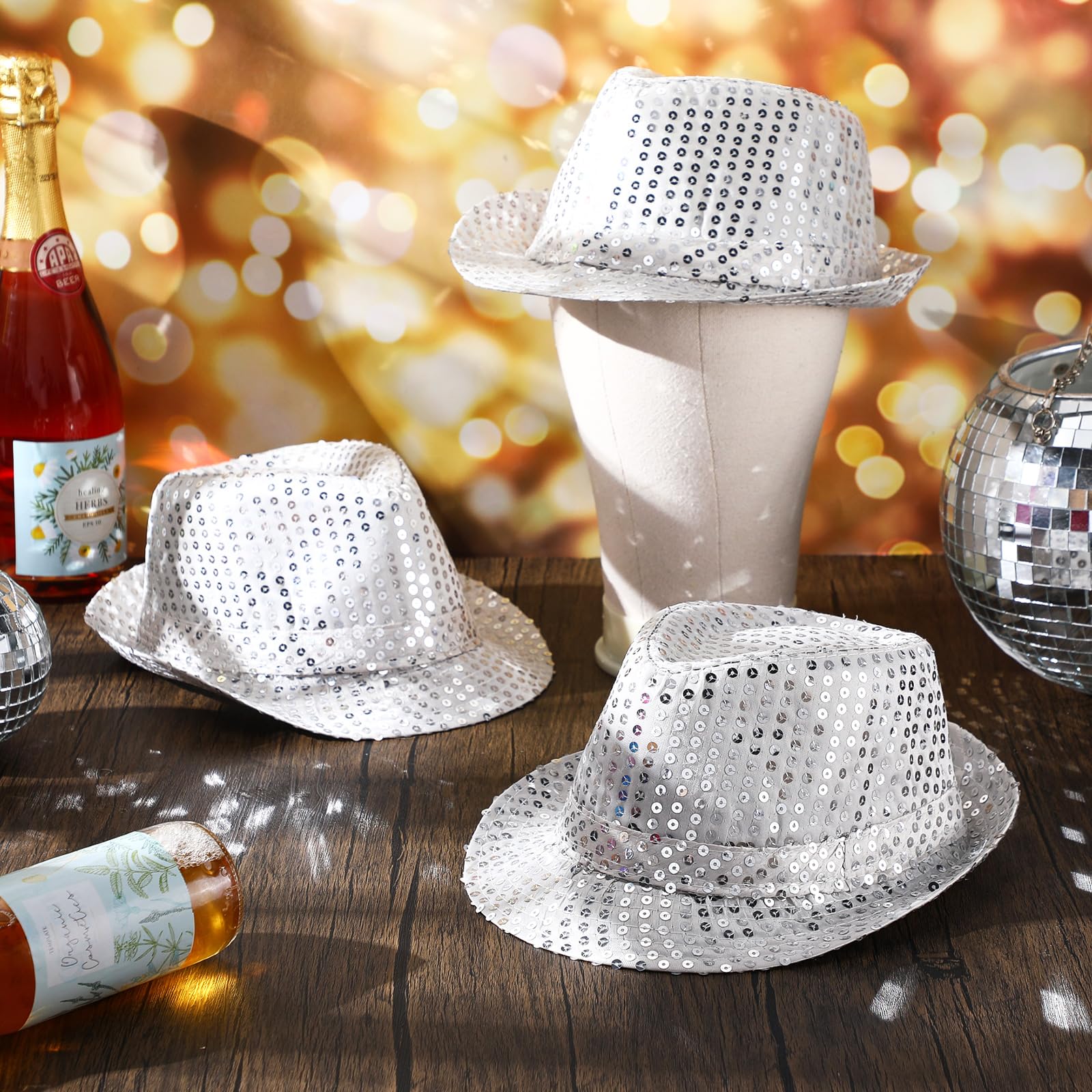 12-36Pcs Sequin Hats Bulk Glit - Wedding Supply In Bulk recensione e prezzo