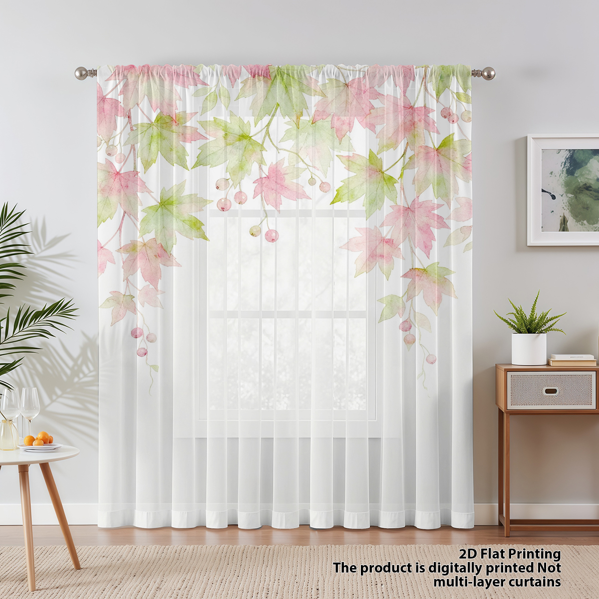 Flower Series Sheer Curtain, G - Good Floral & Wedding Decor Supply recensione e prezzo
