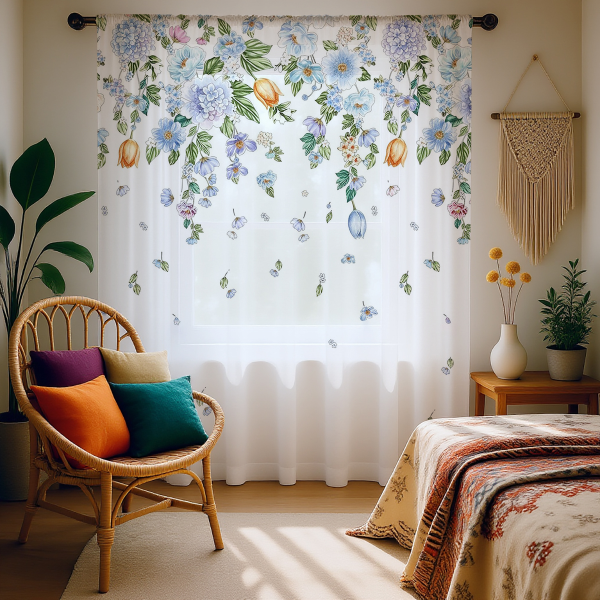 Floral Sheer Curtain, Good Qua - Good Floral & Wedding Decor Supply recensione e prezzo