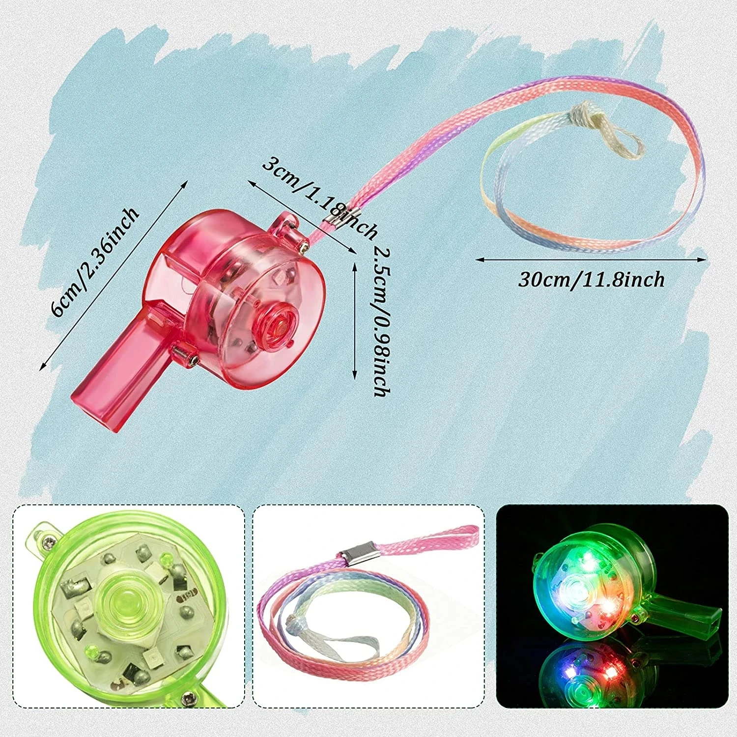 LED Light Up Whistle Glow Whis - Wedding Supply In Bulk recensione e prezzo