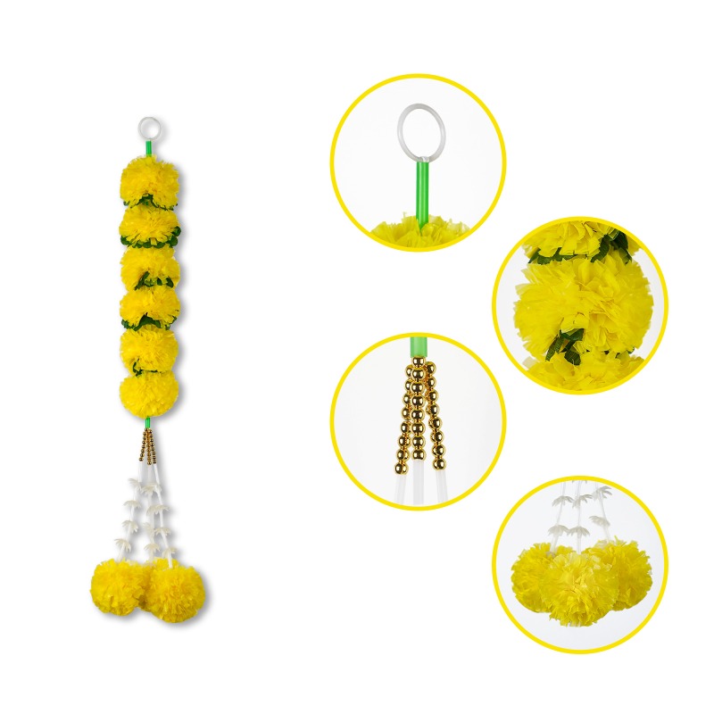 Marigold Flower String Lights  - Indian Wedding Decor Supply recensione e prezzo