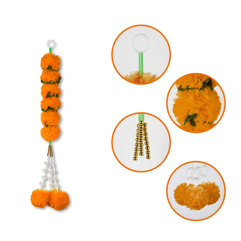 Marigold Flower String Lights  - Indian Wedding Decor Supply recensione e prezzo