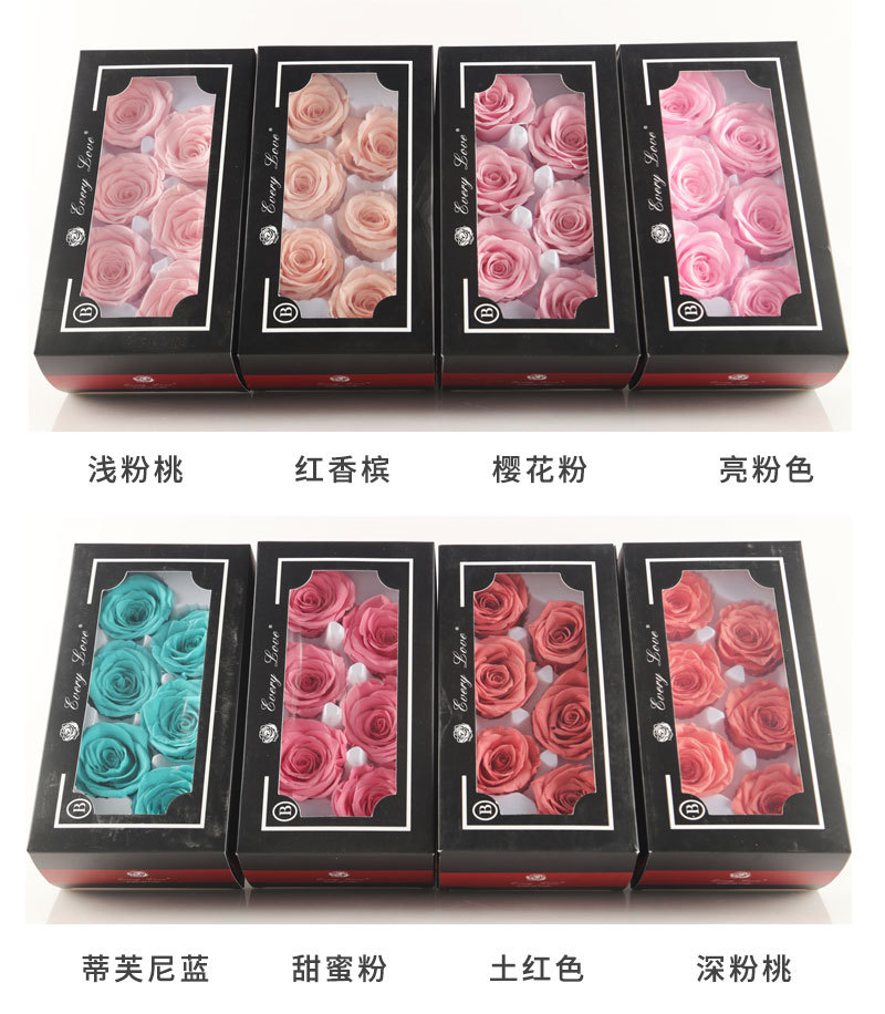 6pcs Eternal Rose Flower Heads - Wedding Supply In Bulk recensione e prezzo