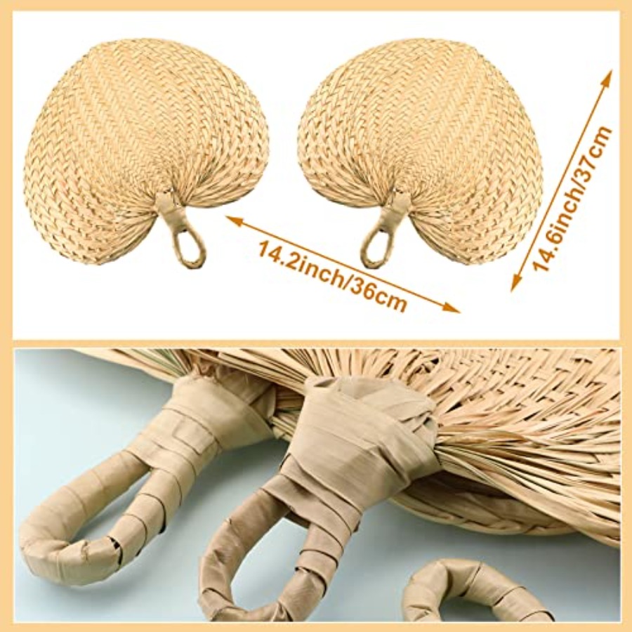 15 Pieces Raffia Hand Fan Wedd - Wedding Supply In Bulk recensione e prezzo